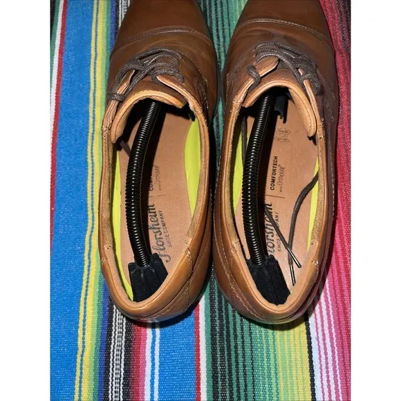Florsheim Shoes Men 12D Brown Leather Lace Up Cap Toe Oxfords Business Wedding