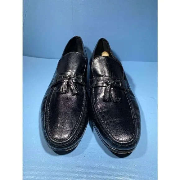 Florsheim Men's Como Moc Toe Tassle Loafer Black Shoes 17090-01 Size  15 D
