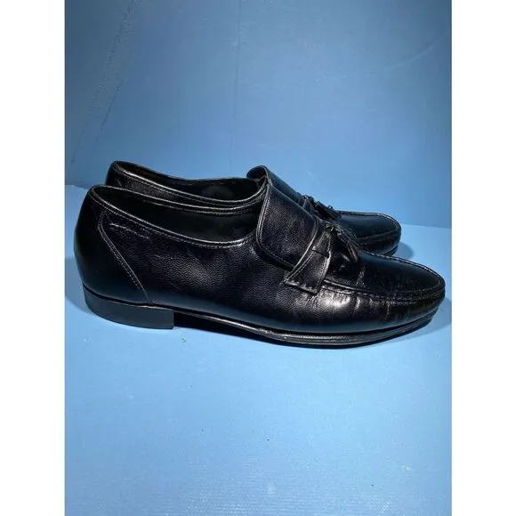 Florsheim Men's Como Moc Toe Tassle Loafer Black Shoes 17090-01 Size  15 D
