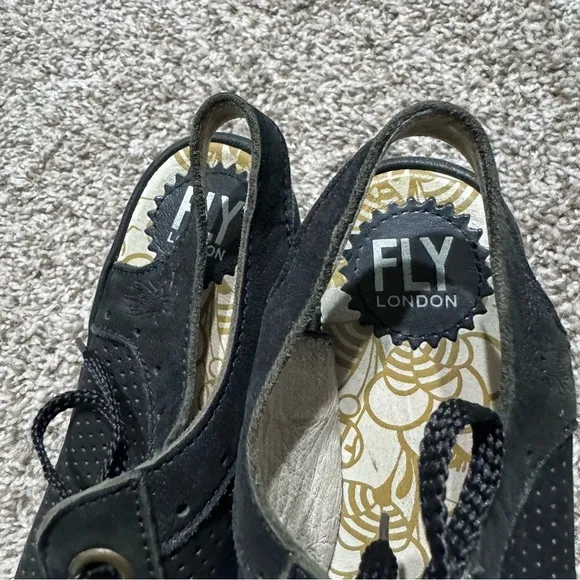Fly London Strappy Lace Sandals Size 6