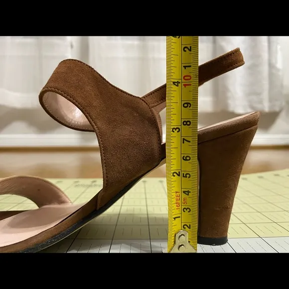 Framas Firenze Vero Cuoio Suede Strappy Sandals Women Brown/Tan Sz 7.5.