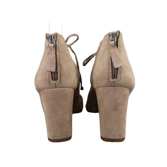 Franco Sarto Shoes Womens 8 Sandal Bootie Fashion Leather Gazella Lace Up Cutout