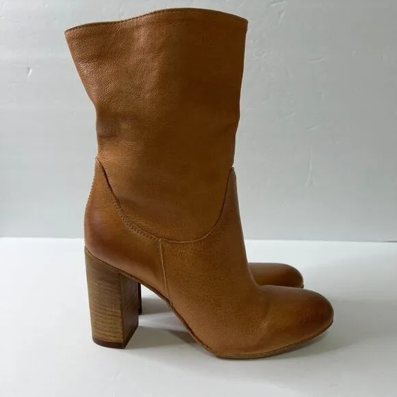 Free People Dakota Heel Leather Boots