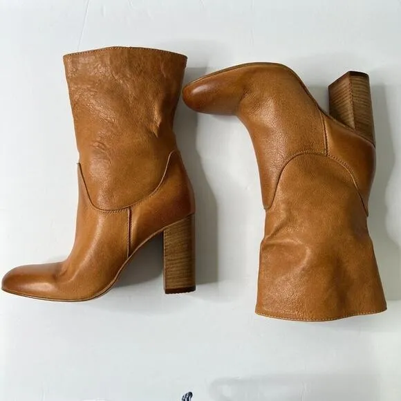 Free People Dakota Heel Leather Boots