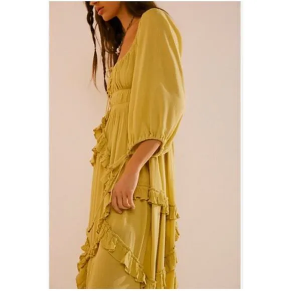 Free People In Your Dreams Maxi Dress XS NEW