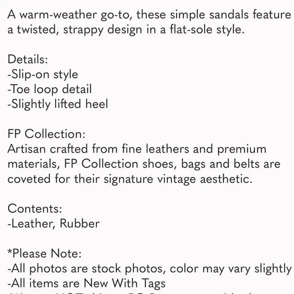 FREE PEOPLE Kayla Soft Strappy Sandals / Sweetheart Sunrise