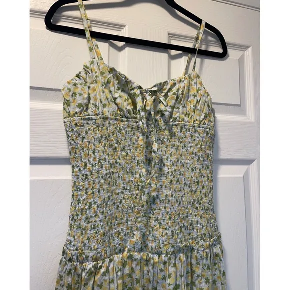 Free People Lavender Daze Dress Green Combo