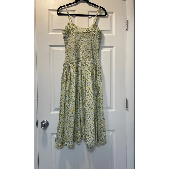 Free People Lavender Daze Dress Green Combo