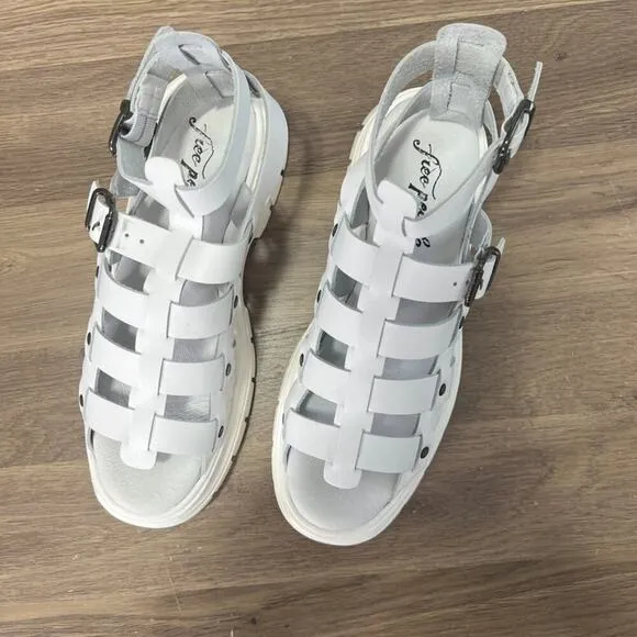 Free People  LIMITED EDITION Gia Gladiator Sandals Sz 38