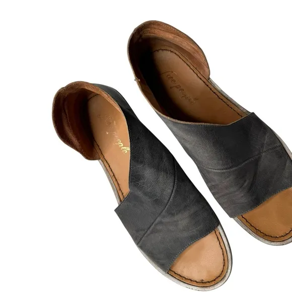 Free People | Mont Blanc Asymmetrical Sandals in Zinc Gray 39