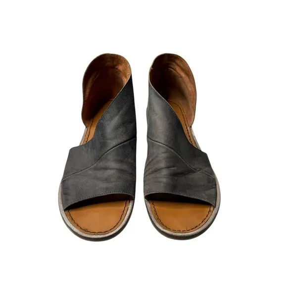 Free People | Mont Blanc Asymmetrical Sandals in Zinc Gray 39