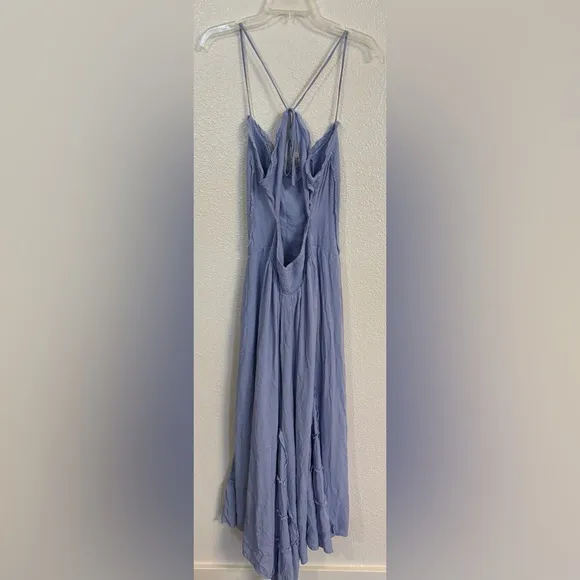 FREE PEOPLE Siren Nights Maxi Dress in Blue Heron NWOT