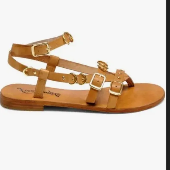 FREE PEOPLE Women’s Midas Touch Sandals Tan Size 10