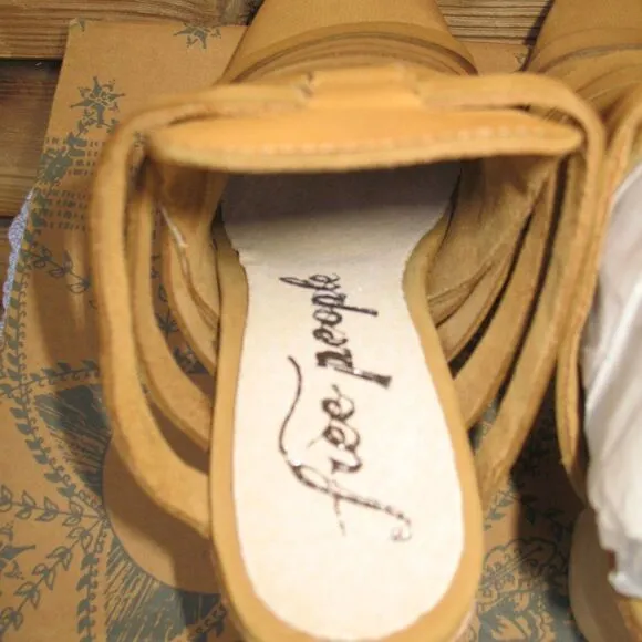 Free People Womens 8 Byron Strappy Mule Shoes