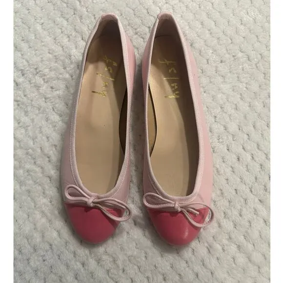 French Sole FS/NY Index Ballet Flats Women's 7B Pink Blush Leather