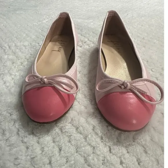 French Sole FS/NY Index Ballet Flats Women's 7B Pink Blush Leather