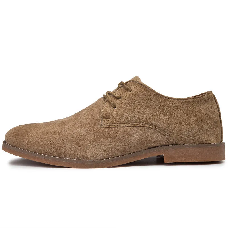 Frosted Leather British Style Board Shoes for Men
