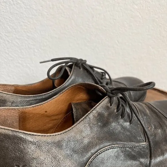 Frye Boots Dark Brown Leather Sam Oxford Lace-Up Dress Shoes Men's Size 9