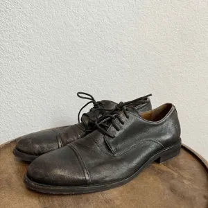 Frye Boots Dark Brown Leather Sam Oxford Lace-Up Dress Shoes Men's Size 9