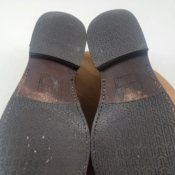 Frye Brown Leather Dress Shoes Cap Toe Oxford Derby Lace Up Men's Size 10