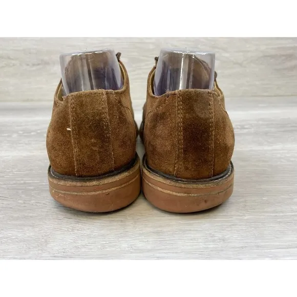 Frye Jim 88096 Men's Loafer 8.5D Brown Suede Leather Lace Up Derby Dress Shoes