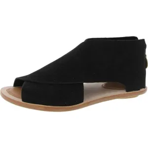 Gentle Souls by Kenneth Cole Womens Urban Hooded Black Strappy Sandals Used