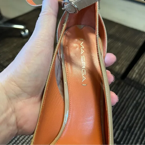 Genuine Leather Via Spiga Heels