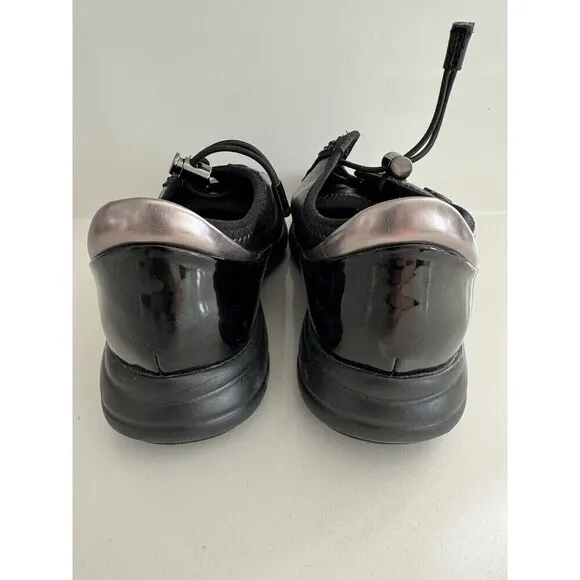 Geox  Respira  bling Women's  Sneakers Italian Patent Leather Shoe bronze Size 8