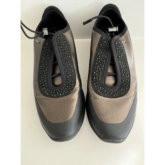 Geox  Respira  bling Women's  Sneakers Italian Patent Leather Shoe bronze Size 8