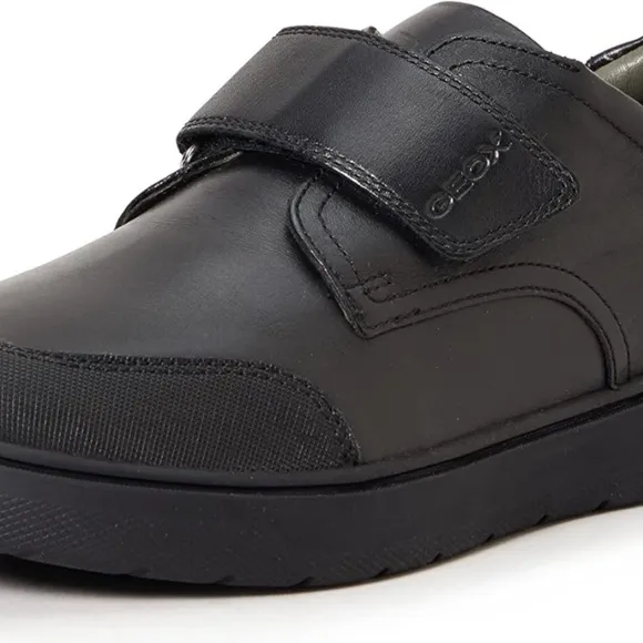 Geox Respira EU 34 Black Leather School Uniform Dress Formalwear Running Shoes…