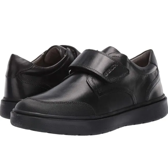 Geox Respira EU 34 Black Leather School Uniform Dress Formalwear Running Shoes…