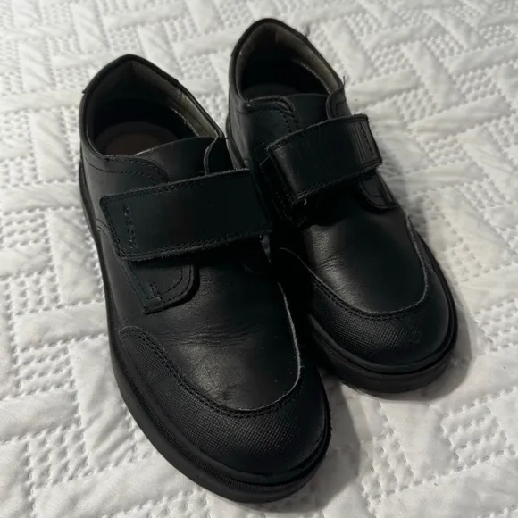 Geox Respira EU 34 Black Leather School Uniform Dress Formalwear Running Shoes…