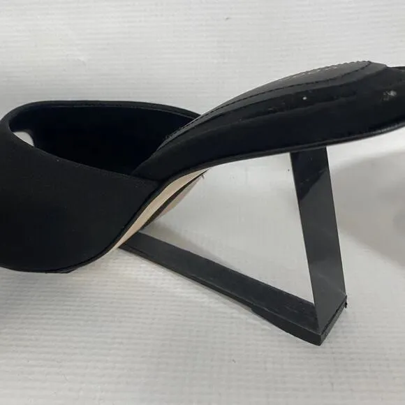 Good American Clear Wedge Sandal Neoprene Open Toe, 8.5 Slip On, GA368N-X, NWT