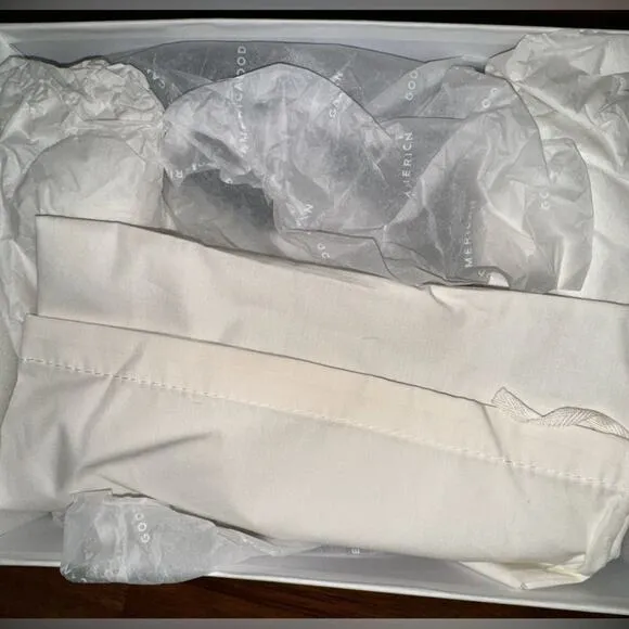 Good American Clear Wedge Sandal Neoprene Open Toe, 8.5 Slip On, GA368N-X, NWT