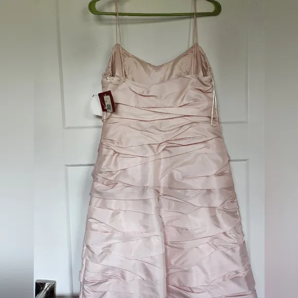 Gorgeous Pale Pink Prom Dress, Formal,  Spaghetti Straps, Size 8, Lined, NWT