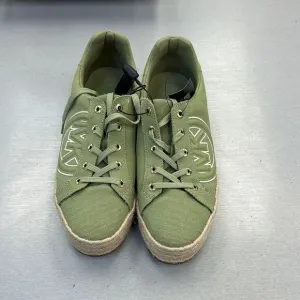 Green Canvas Men's Shoes