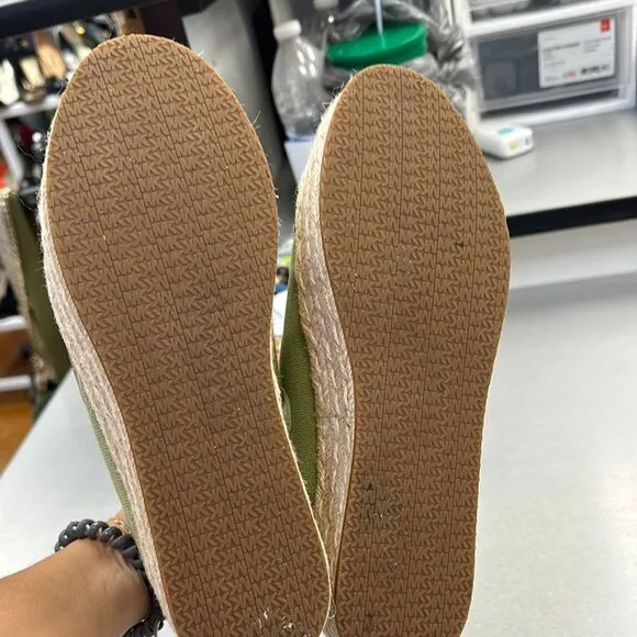 Green Canvas Men's Shoes