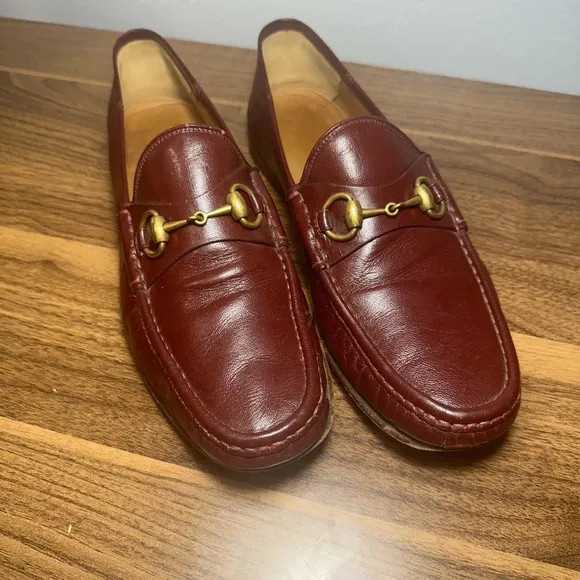 Gucci  Mens Horsebit Bordeaux  Loafer Size 8,5(actual size US 9,5-10.)