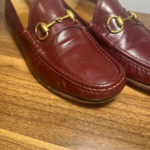 Gucci  Mens Horsebit Bordeaux  Loafer Size 8,5(actual size US 9,5-10.)