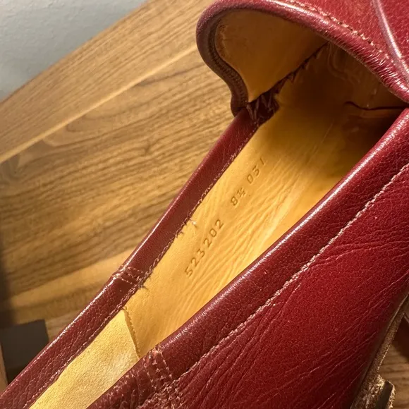 Gucci  Mens Horsebit Bordeaux  Loafer Size 8,5(actual size US 9,5-10.)