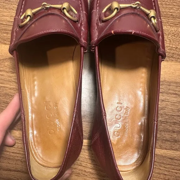 Gucci  Mens Horsebit Bordeaux  Loafer Size 8,5(actual size US 9,5-10.)
