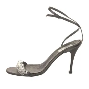 Gucci Satin Strappy with Crystal  beaded Embellishments