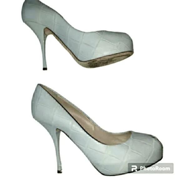 Guiseppe Zanotti Crocodile Platform Heels RETAIL $975-