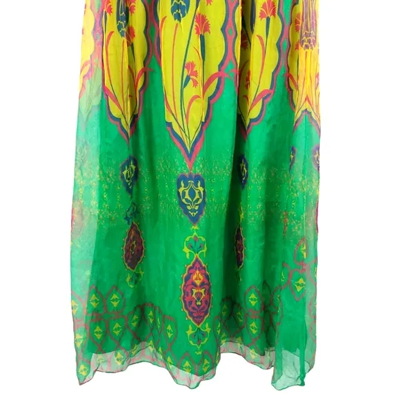 Hemant &amp; Nandita Mintzita Maxi Green Dress