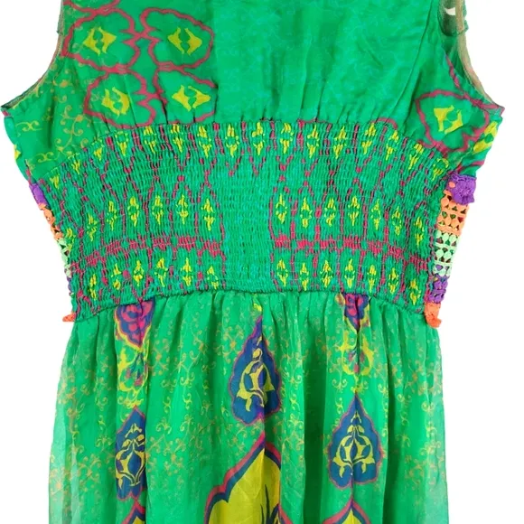 Hemant &amp; Nandita Mintzita Maxi Green Dress