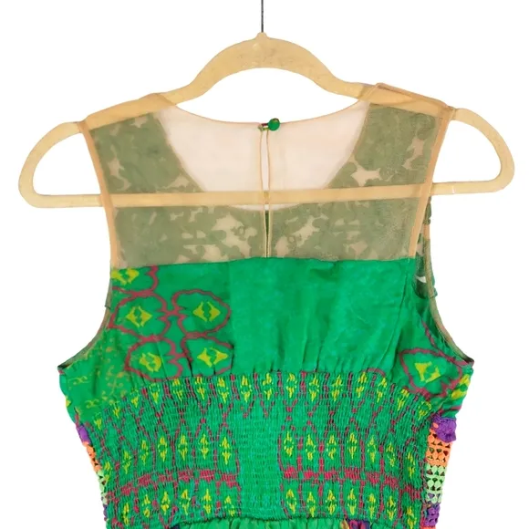Hemant &amp; Nandita Mintzita Maxi Green Dress