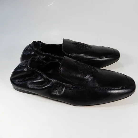 Her By ANTHONY VEER Ingrid Flat Loafer Size 8.5 Black Leather OrthoLite NEW $129