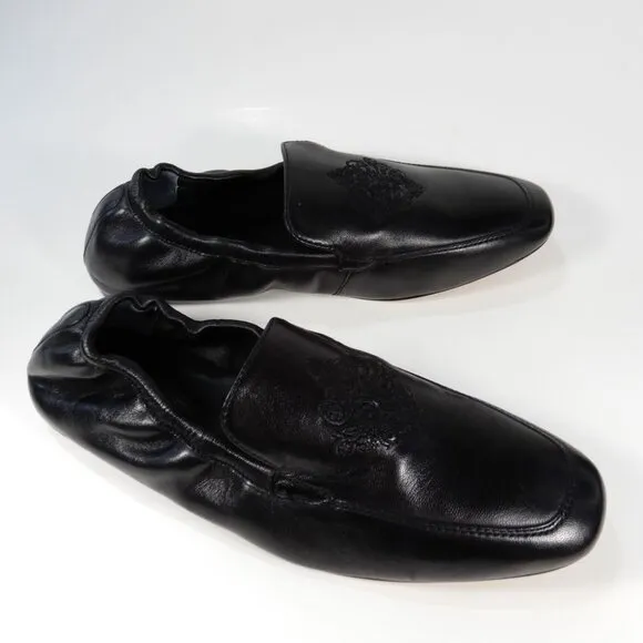 Her By ANTHONY VEER Ingrid Flat Loafer Size 8.5 Black Leather OrthoLite NEW $129