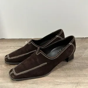 Hogl Women’s Shoes sz US 7 UK 4.5 Suede Block Heel #G807