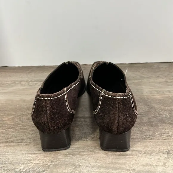 Hogl Women’s Shoes sz US 7 UK 4.5 Suede Block Heel #G807